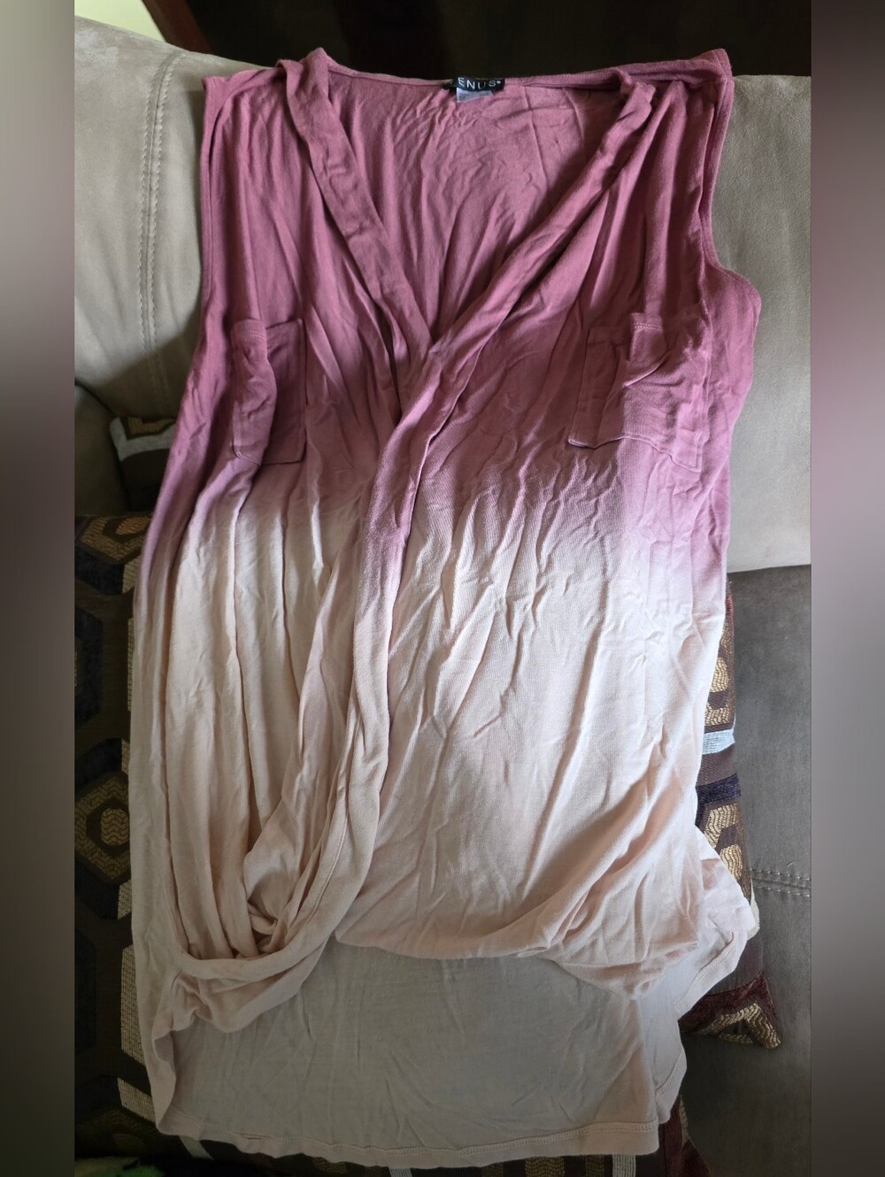 Venus Ombre Surplice Top Sz L